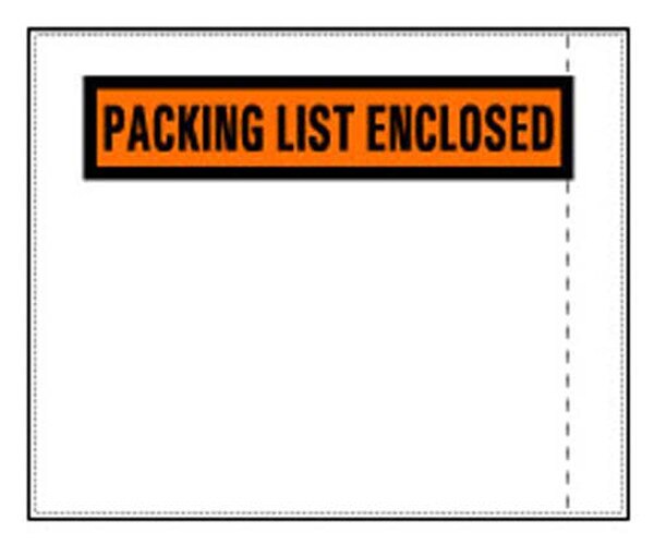 Packing List Envelopes.